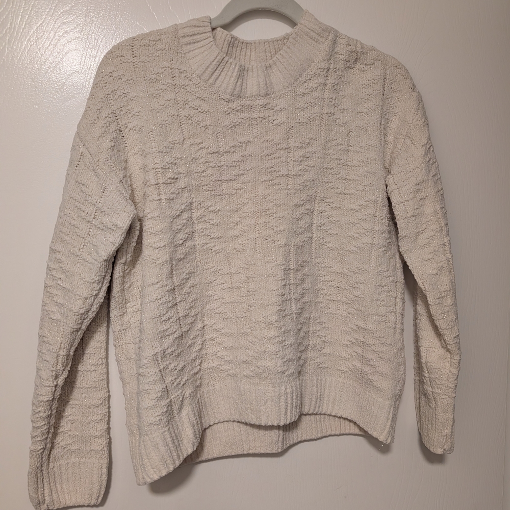 Weatherproof Women's Cream Crew Neck Sweater